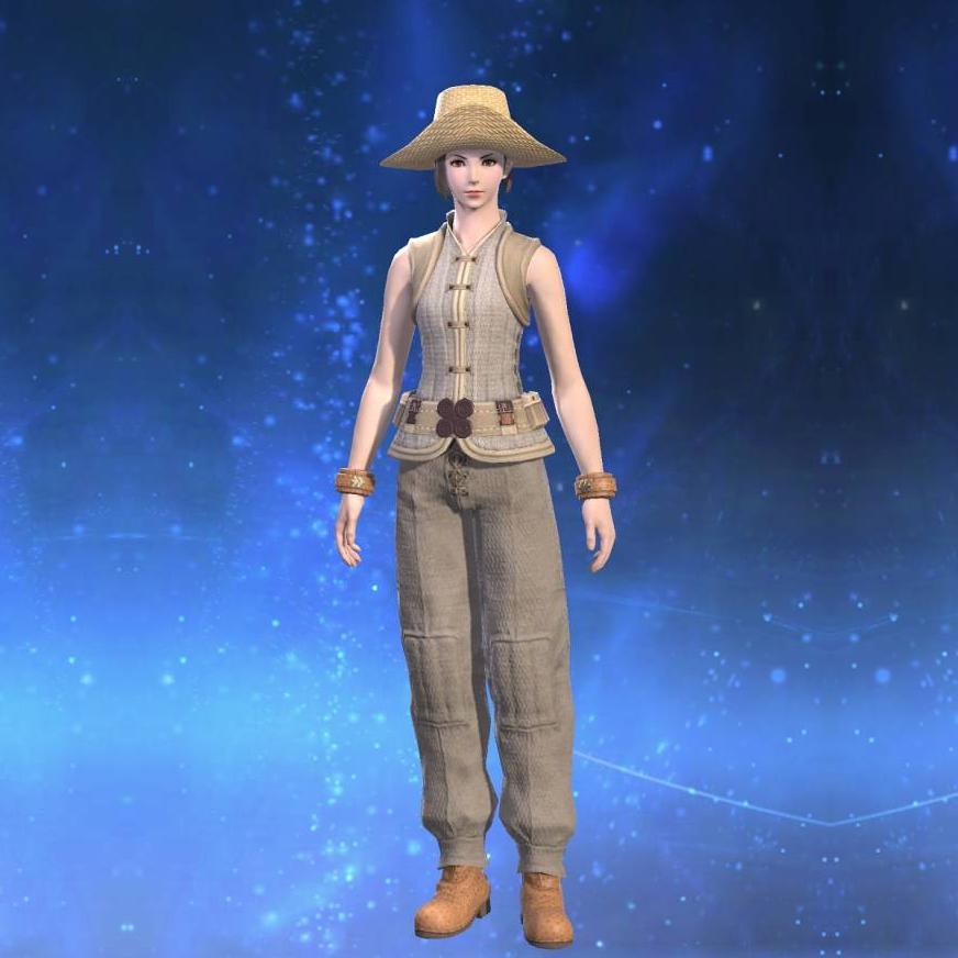 Amateur's Doublet Vest's gearset image female.