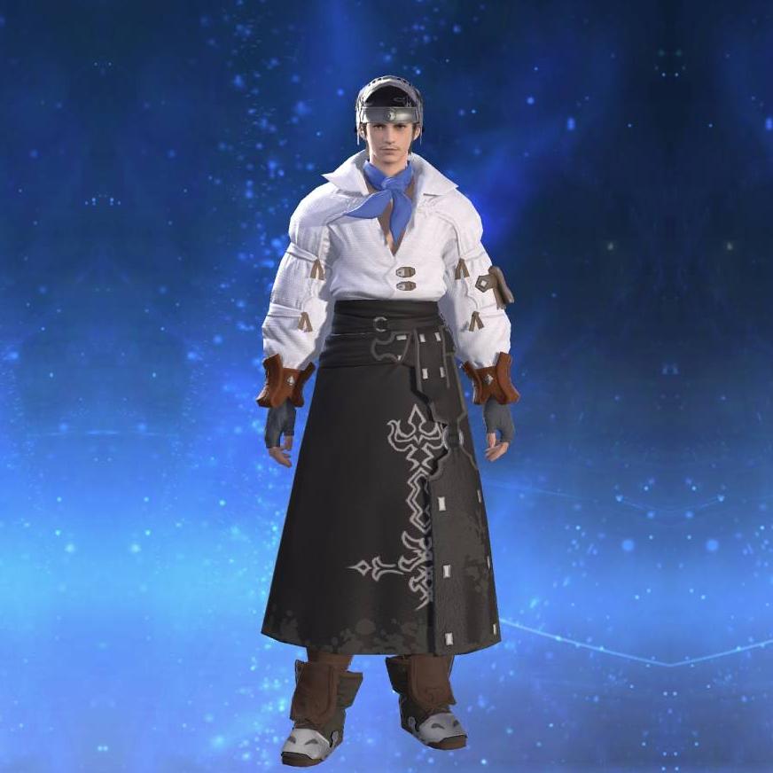Armorer's Gown's gearset image male.