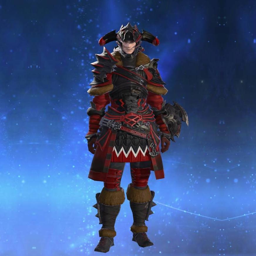 Warrior's Cuirass's gearset image male.