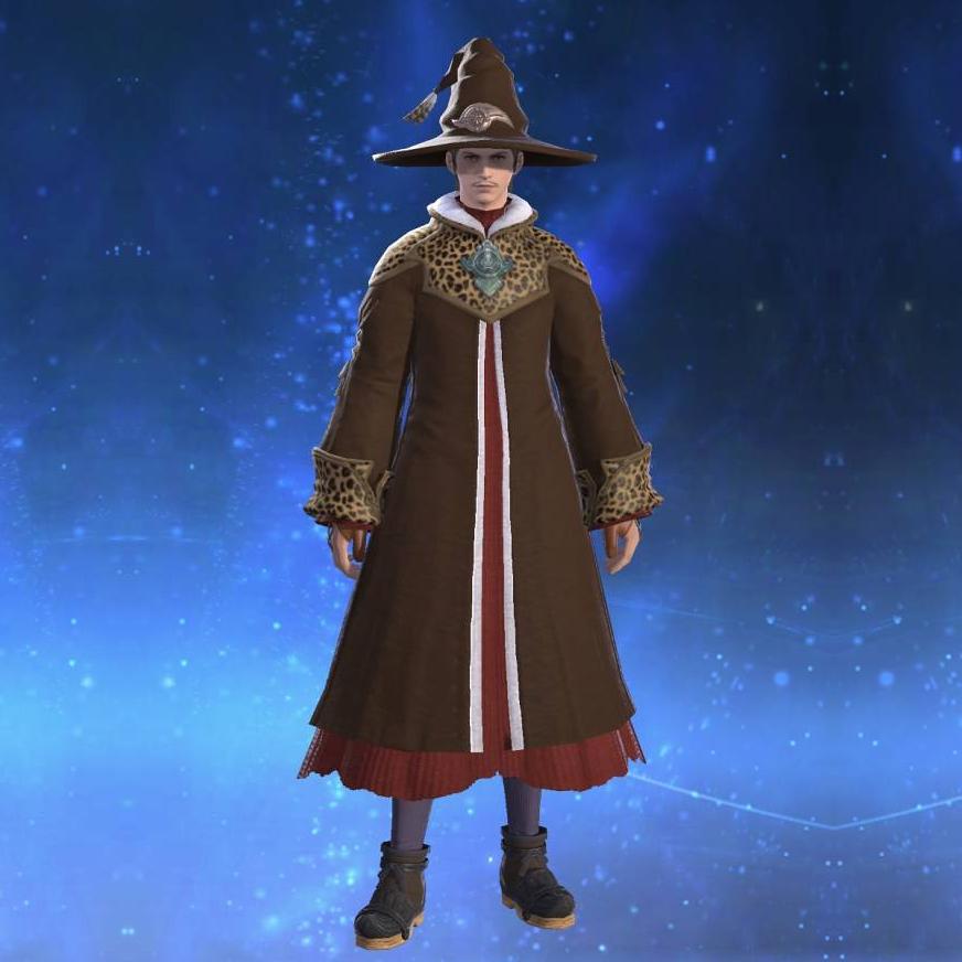 Warlock's Robe's gearset image male.