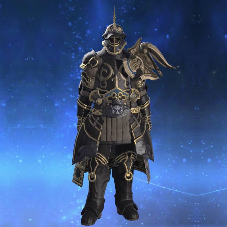 Flame Elite's Cuirass's gearset image male.