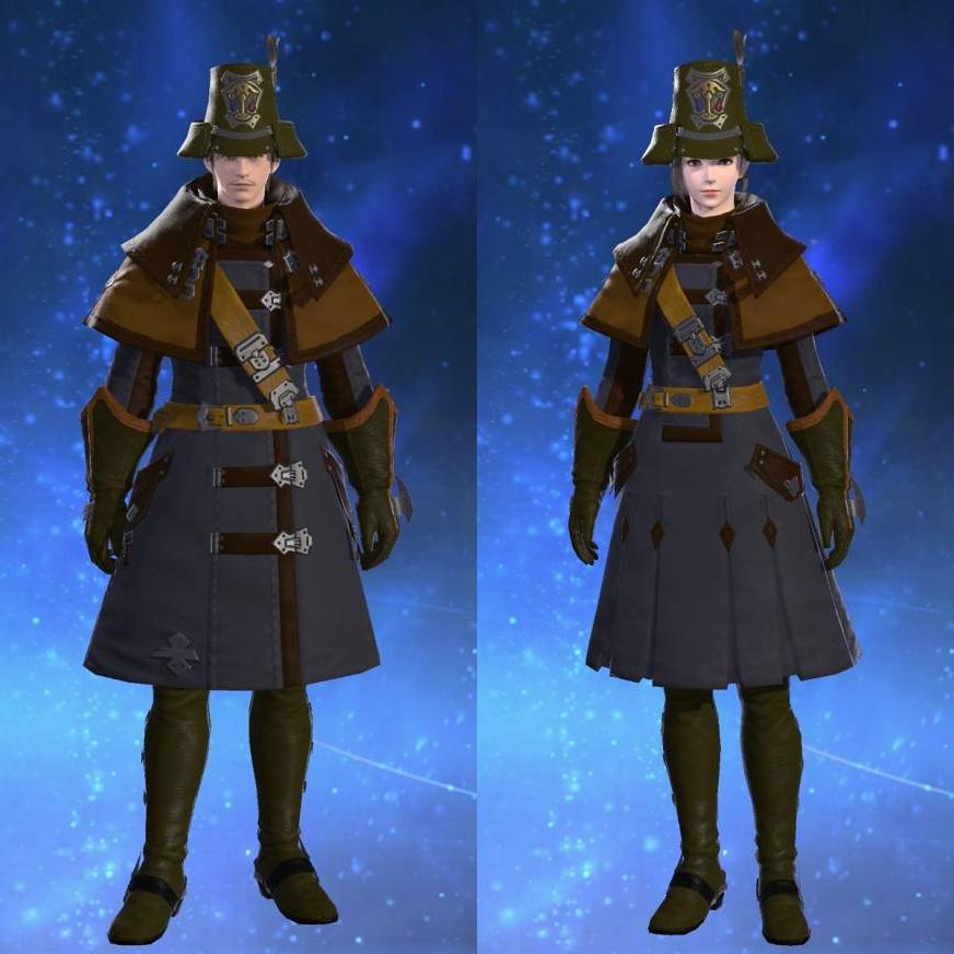 Ul'dahn Officer's Overcoat's gearset image.