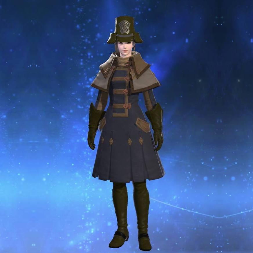 ウルダハンソルジャー・コート's gearset image female.