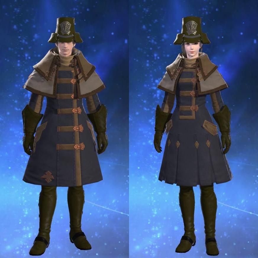 Ul'dahn Soldier's Overcoat's gearset image.