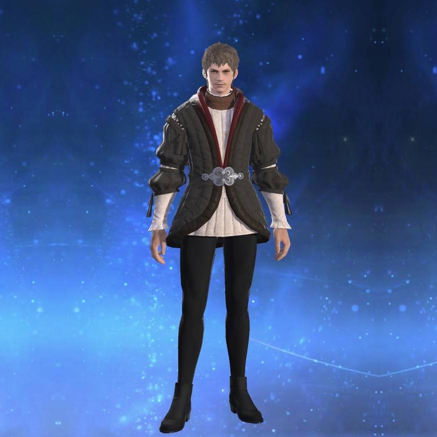 Flame Private's Gown's gearset image male.