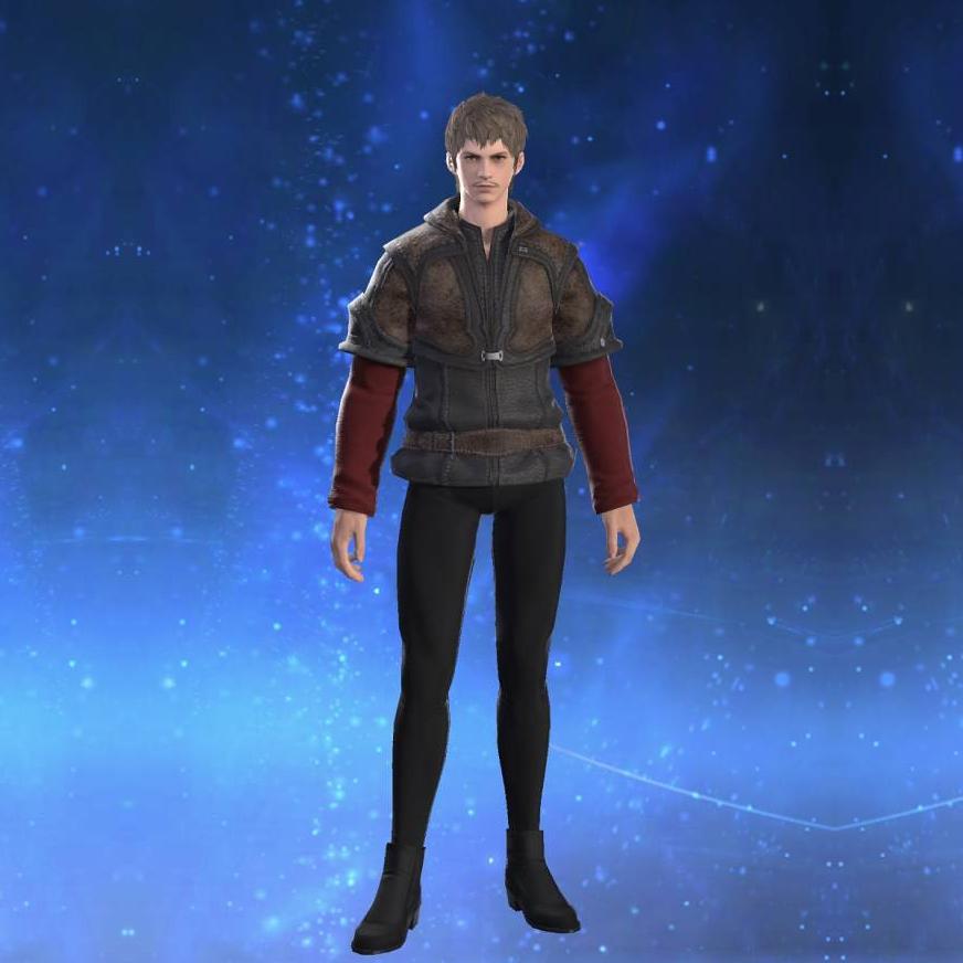 Flame Private's Jerkin's gearset image male.