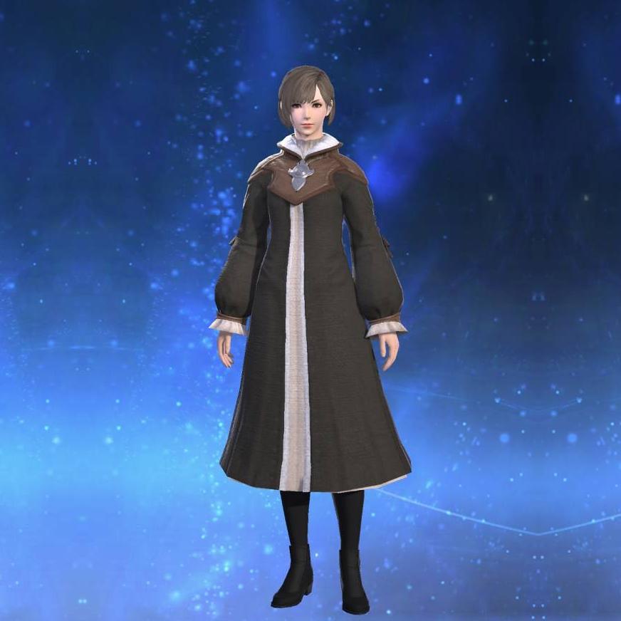 Flame Private's Robe's gearset image female.