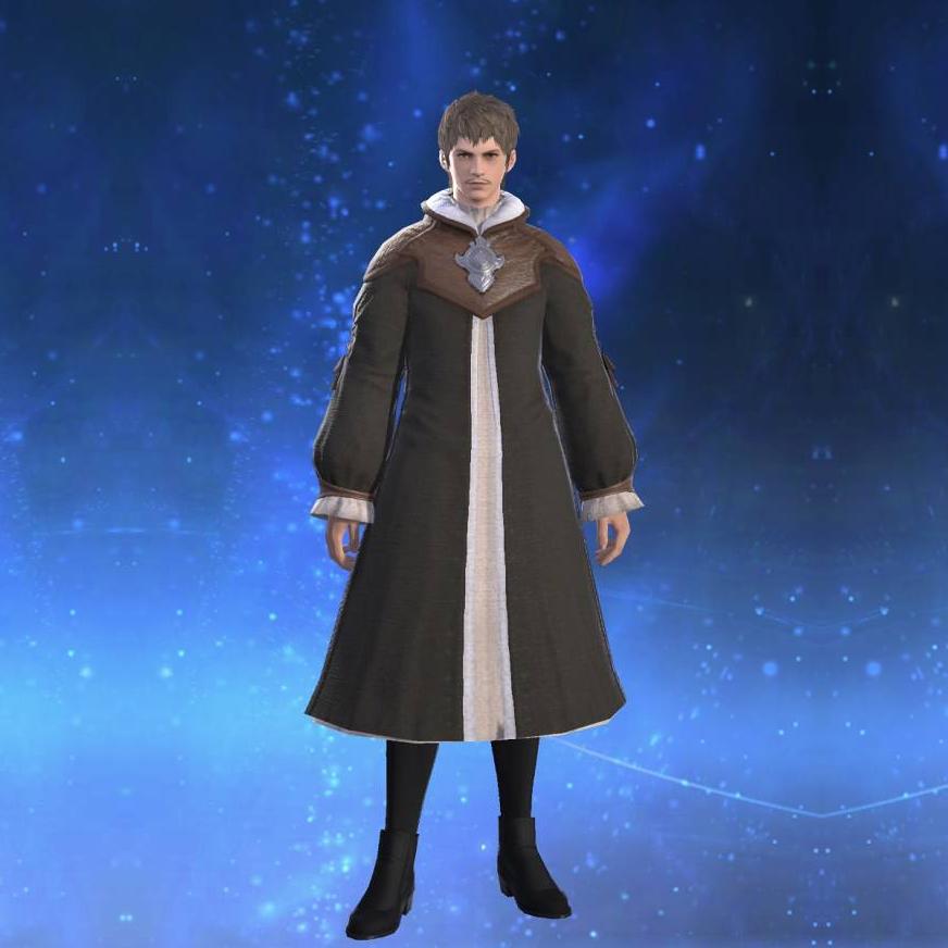 Flame Private's Robe's gearset image male.