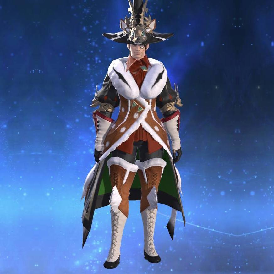 Elktail Robe's gearset image male.