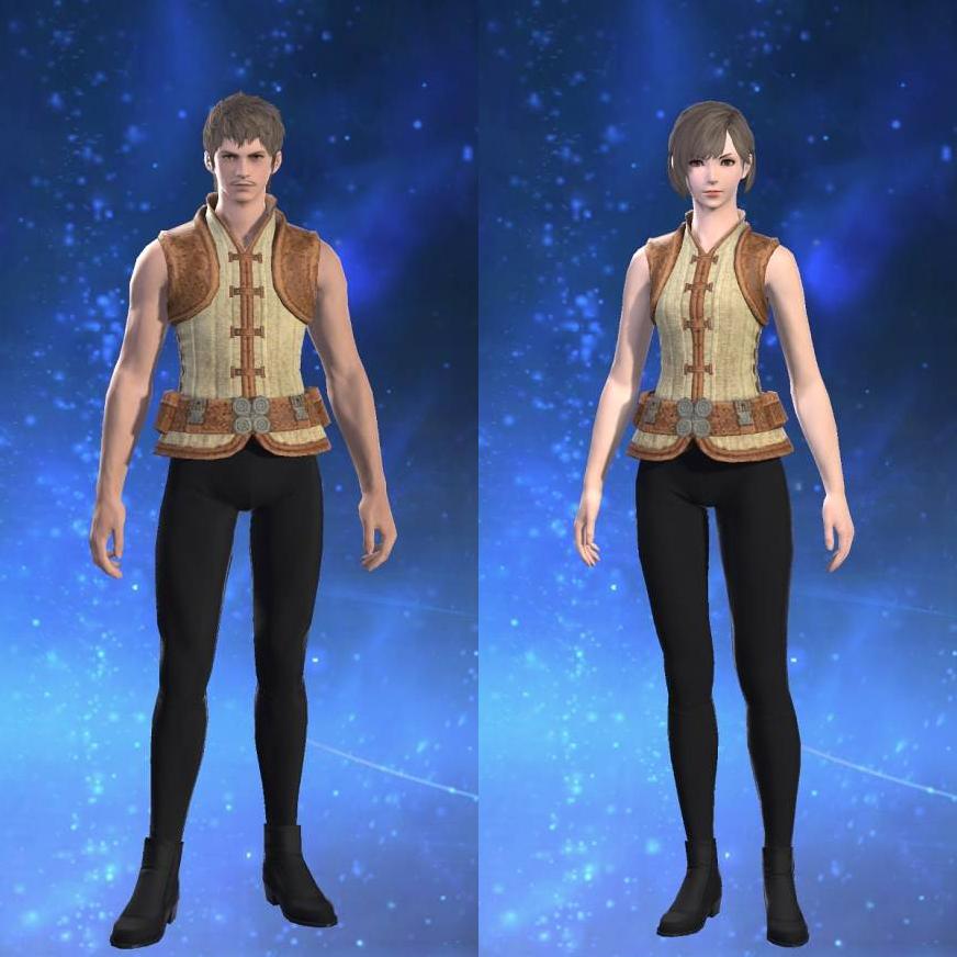 Frayed Cotton Doublet Vest's gearset image.
