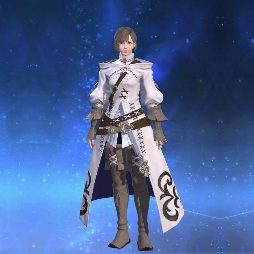 Cashmere Robe of Healing's gearset image female.