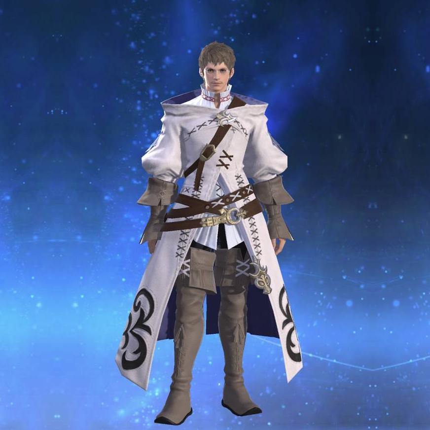 Cashmere Robe of Healing's gearset image male.
