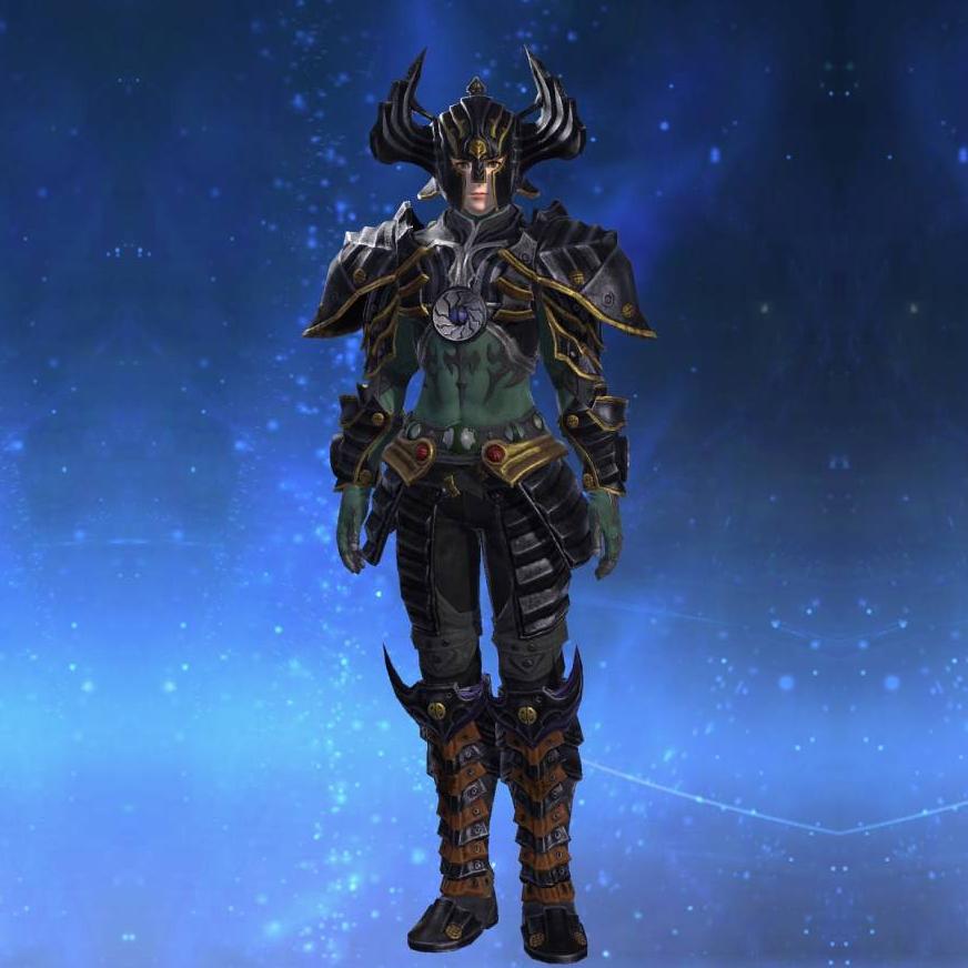 The Guardian's Breastplate of Striking's gearset image female.