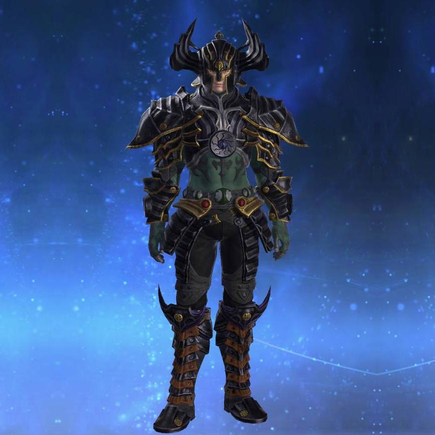 The Guardian's Breastplate of Striking's gearset image male.