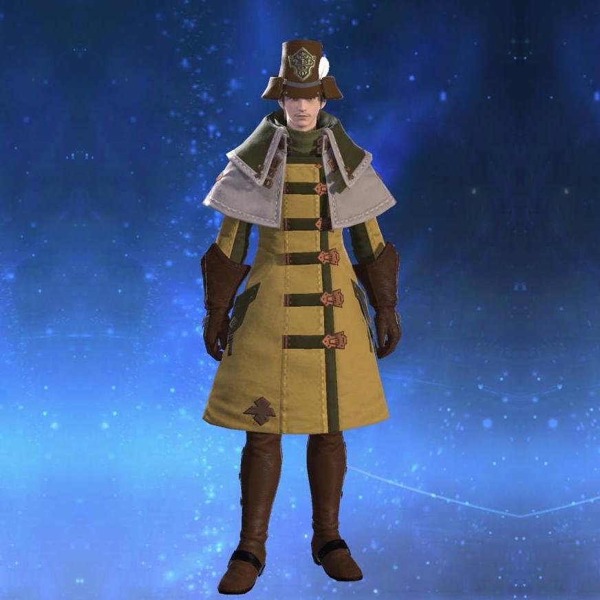 グリダニアンソルジャー・コート's gearset image male.
