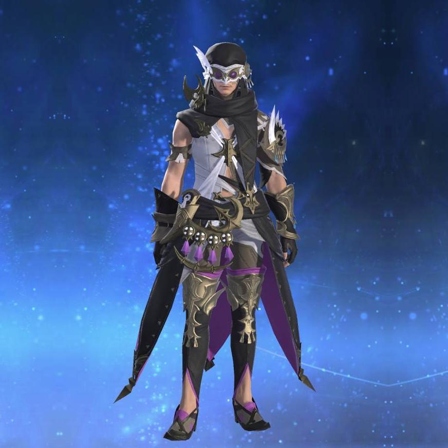 Gloam Tabard's gearset image male.