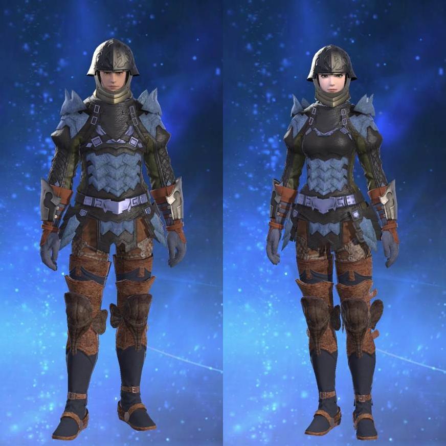 Kokoroon's Darkshell Mail's gearset image.