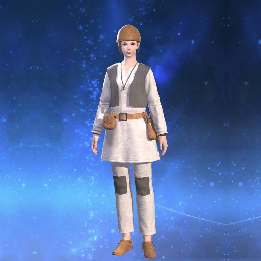 Cotton Shepherd's Tunic's gearset image female.