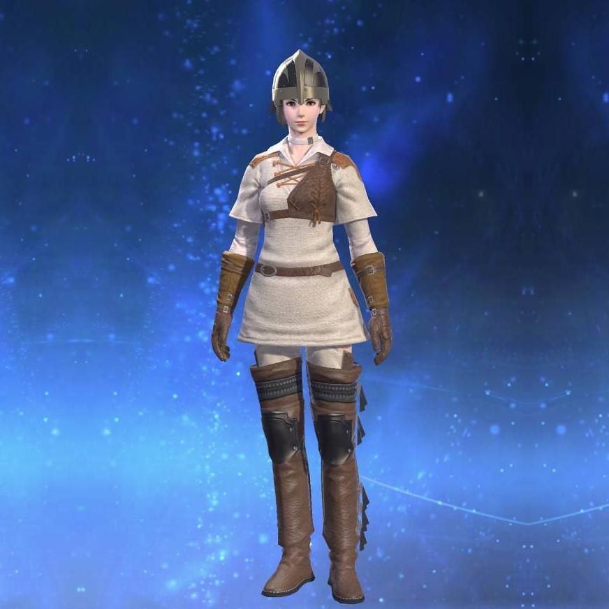 Cotton Trapper's Tunic's gearset image female.
