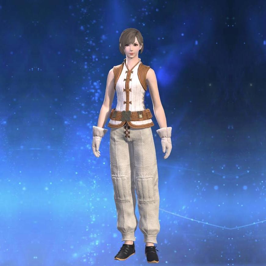 Cotton Doublet Vest of Gathering's gearset image female.