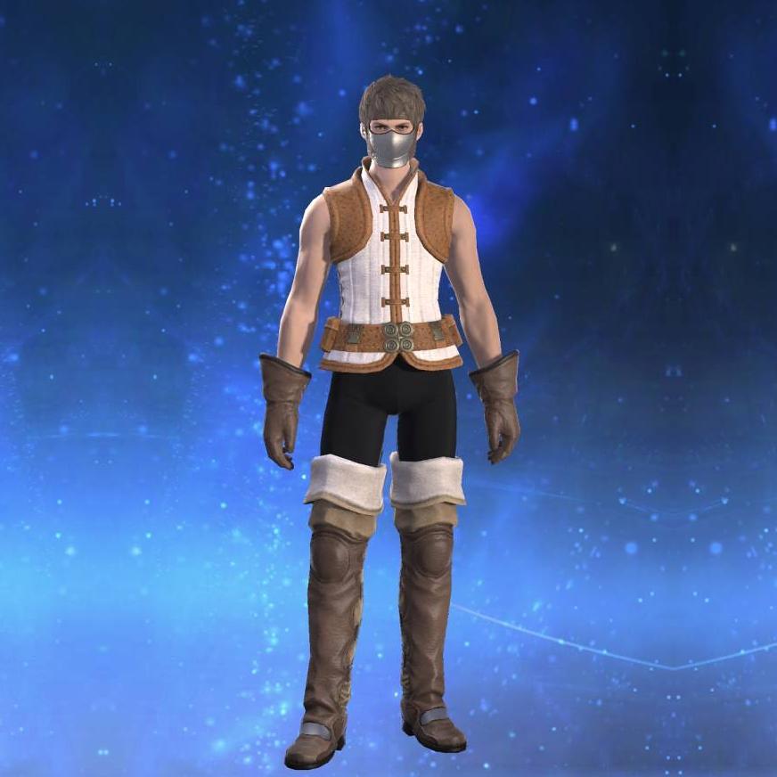 Cotton Doublet Vest of Crafting's gearset image male.