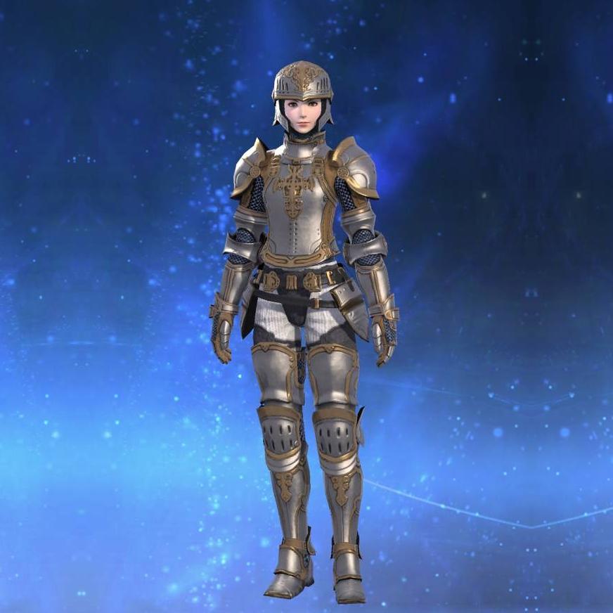 Cobalt Cuirass's gearset image female.