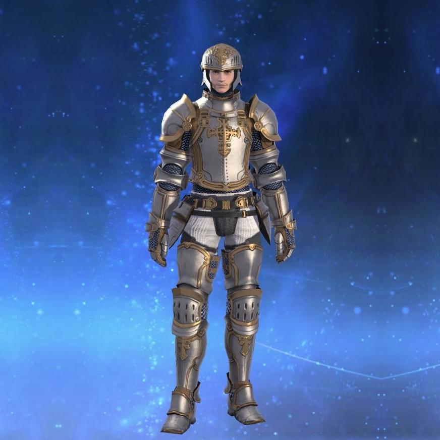 Cobalt Cuirass's gearset image male.