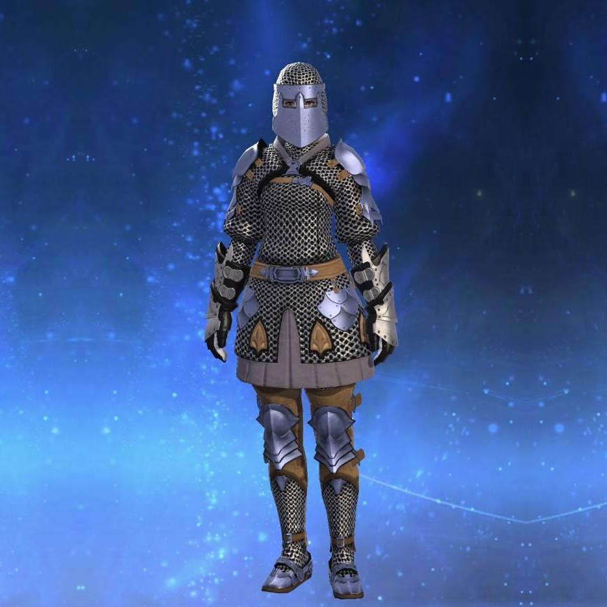 Cobalt Haubergeon's gearset image female.