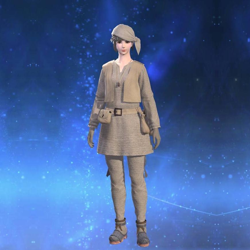 Hempen Shepherd's Tunic's gearset image female.