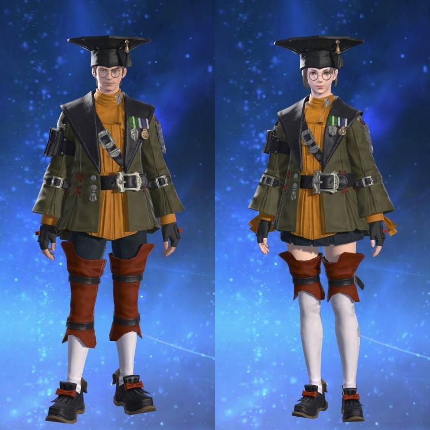 Scholar's Gown's gearset image.