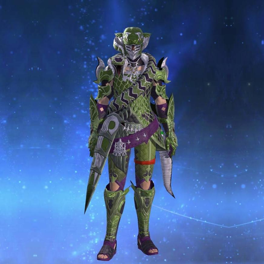Snakestongue Scale Mail's gearset image male.