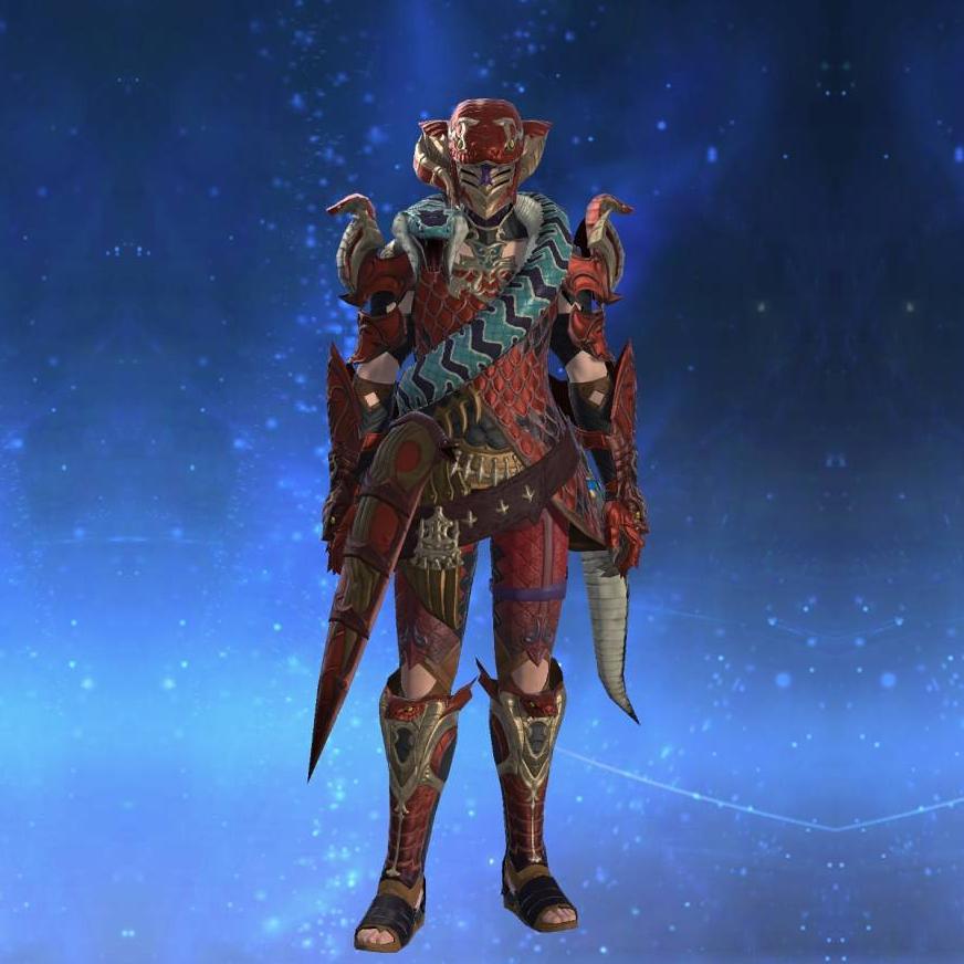 スネイクリージュ・アーマー's gearset image male.