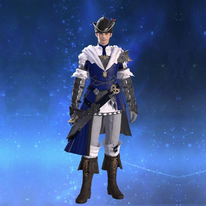 Saurian Tabard of Aiming's gearset image male.