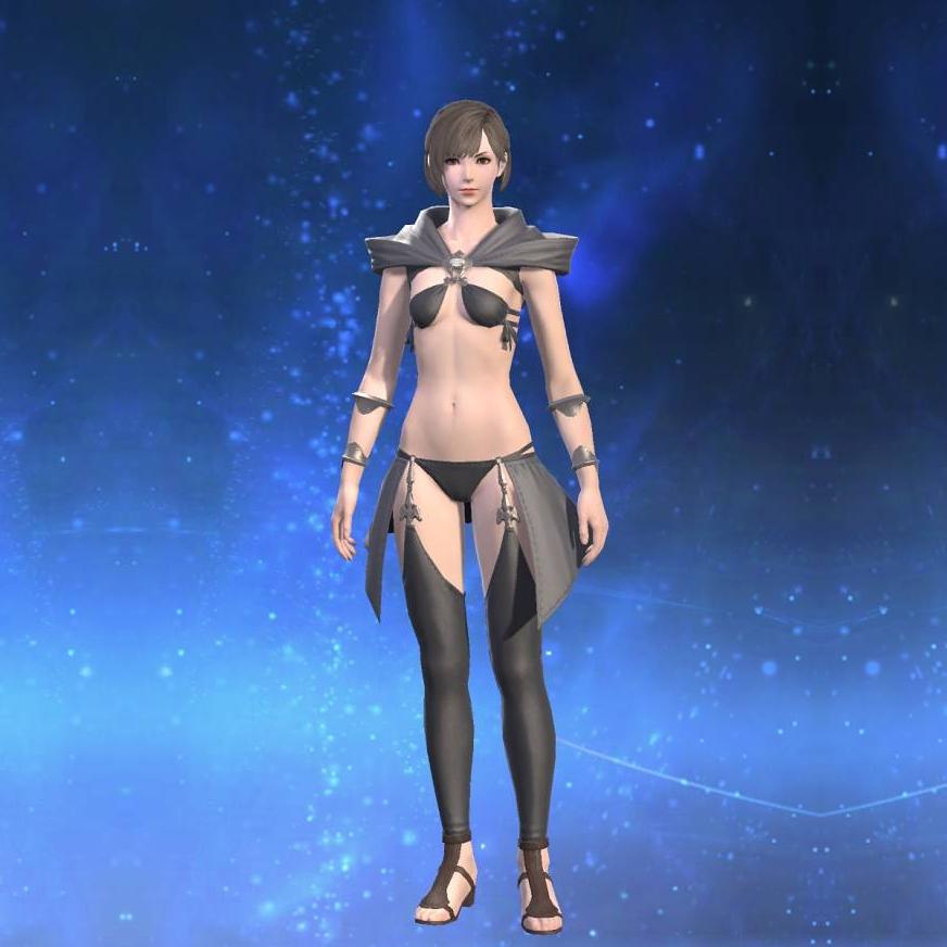 Taffeta Shawl's gearset image female.