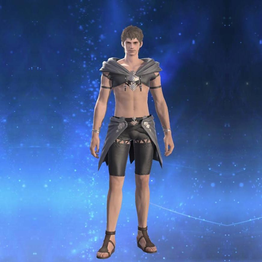 Taffeta Shawl's gearset image male.