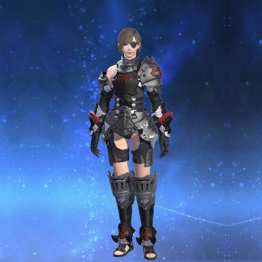 Darklight Corselet of Striking's gearset image female.