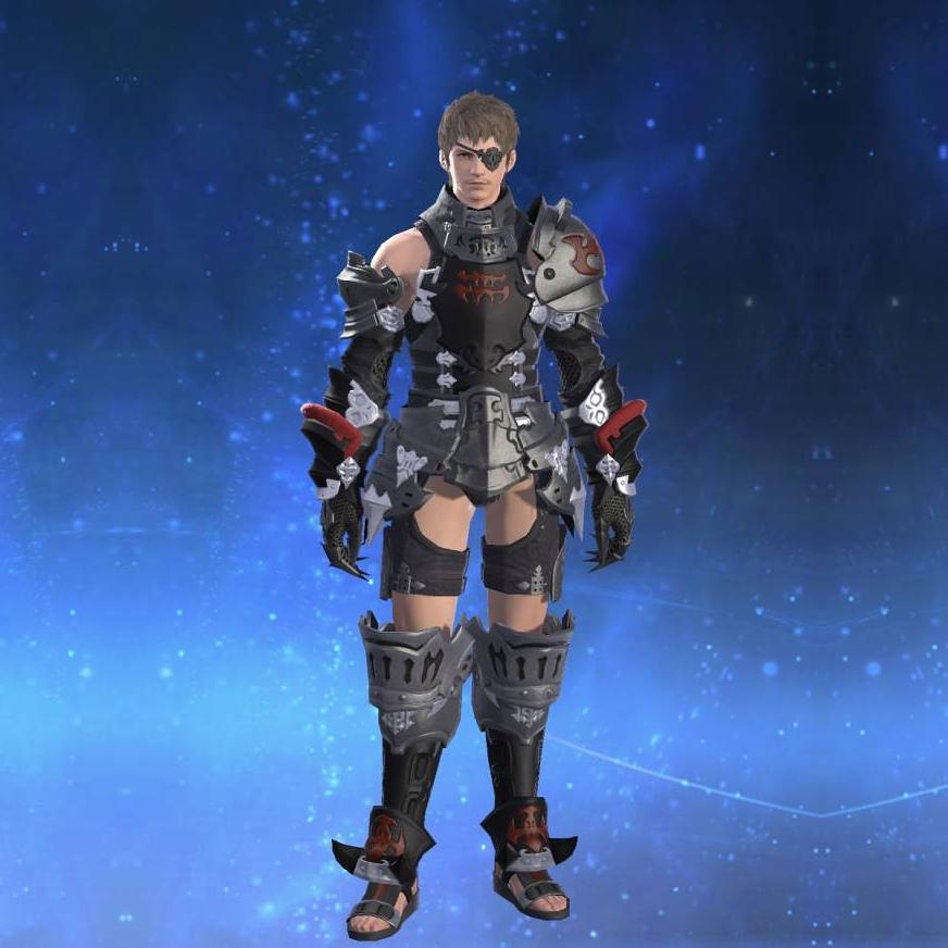Darklight Corselet of Striking's gearset image male.