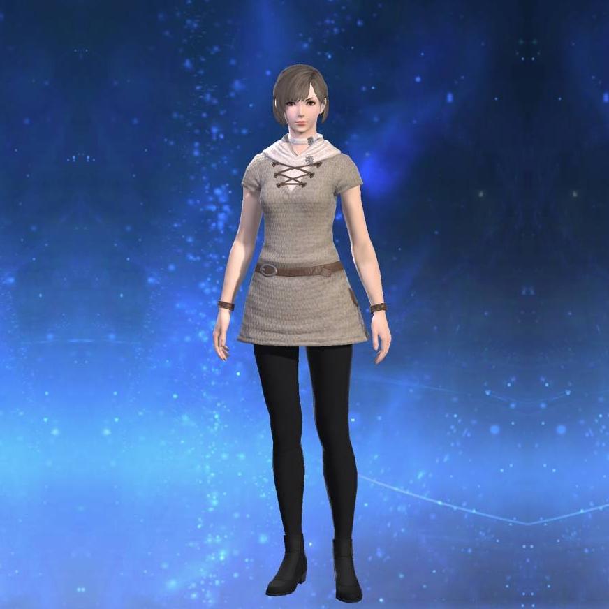 Hempen Tunic's gearset image female.