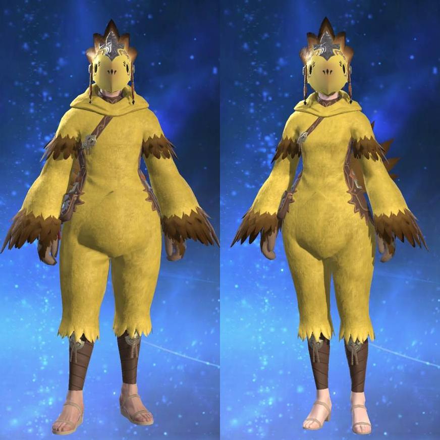 Chocobo Suit's gearset image.