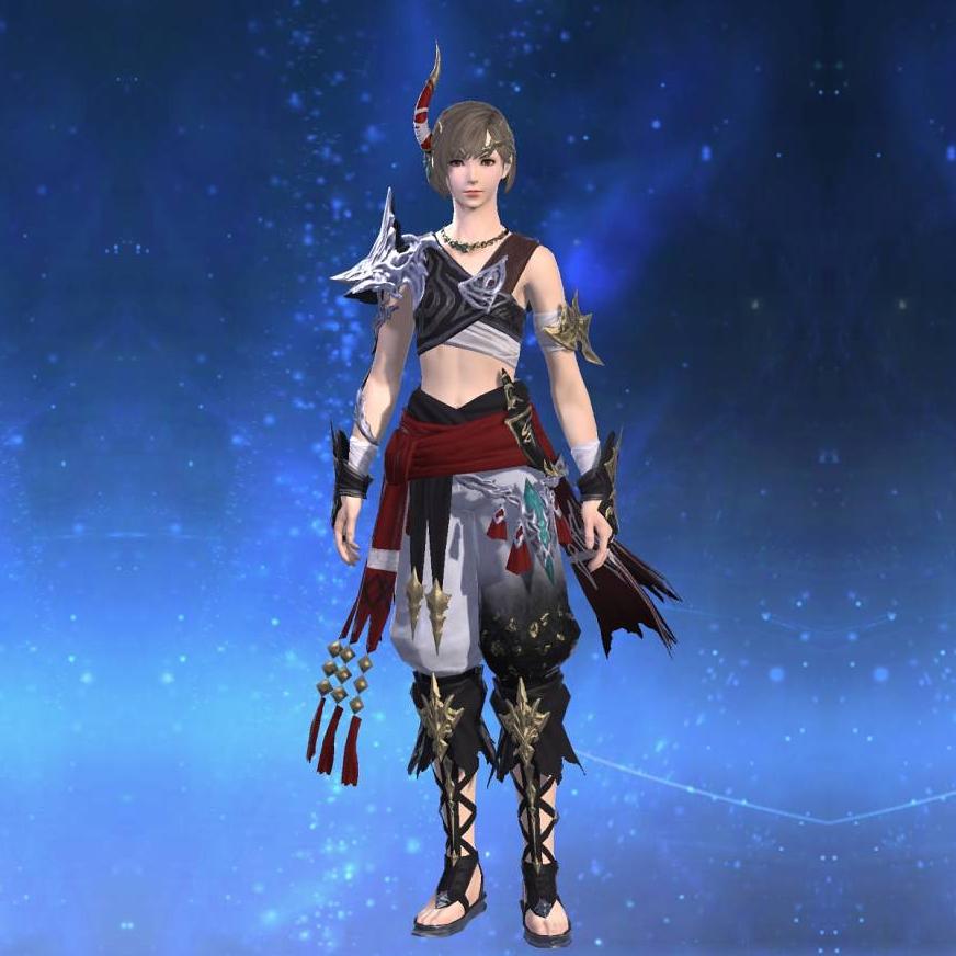 Demon Chestpiece of Striking's gearset image female.