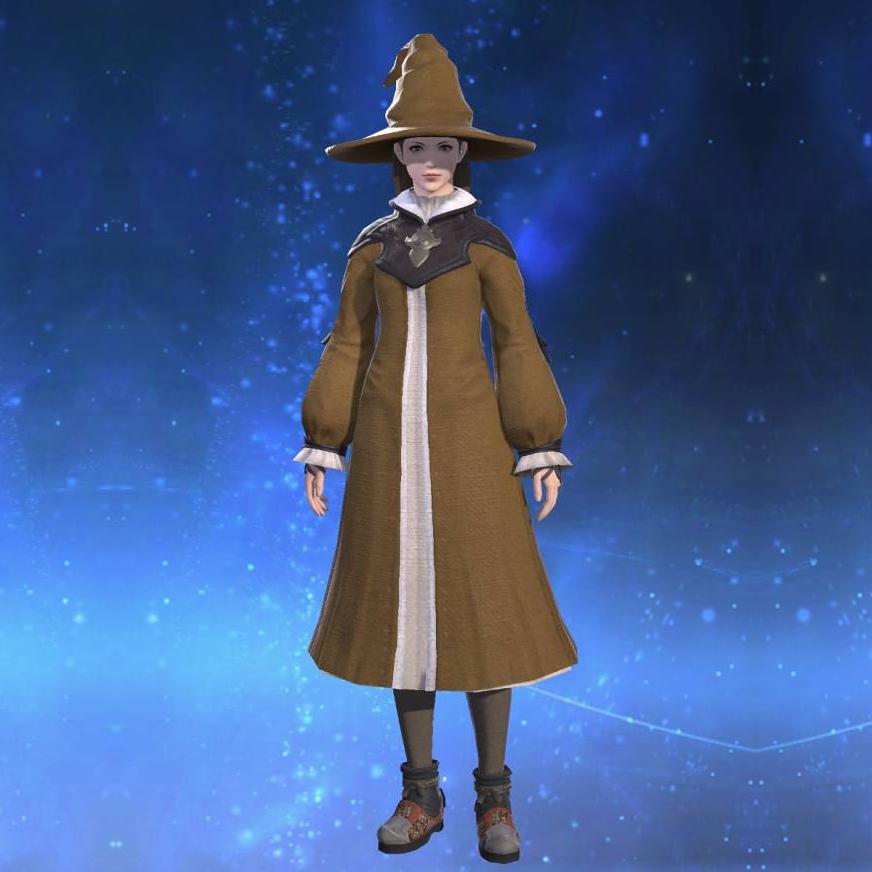 Doctore's Robe's gearset image female.