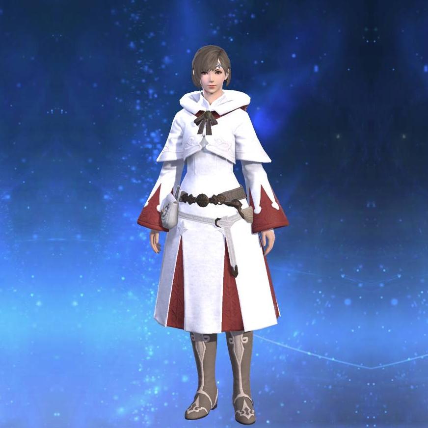 Augmented Healer's Robe's gearset image female.