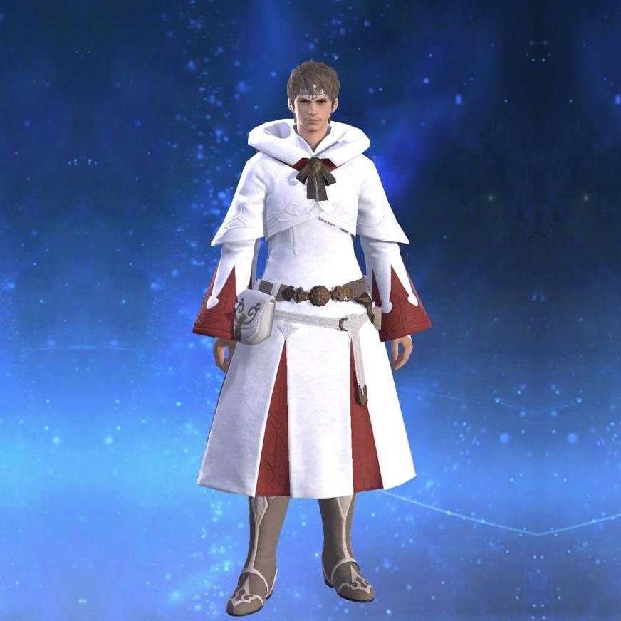 Augmented Healer's Robe's gearset image male.
