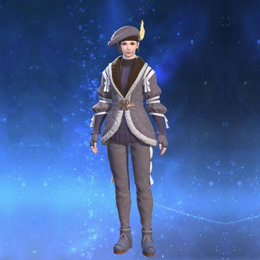 Felt Gown's gearset image female.