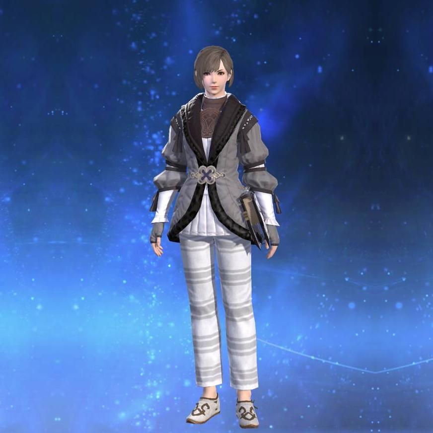 Blessed Gown's gearset image female.
