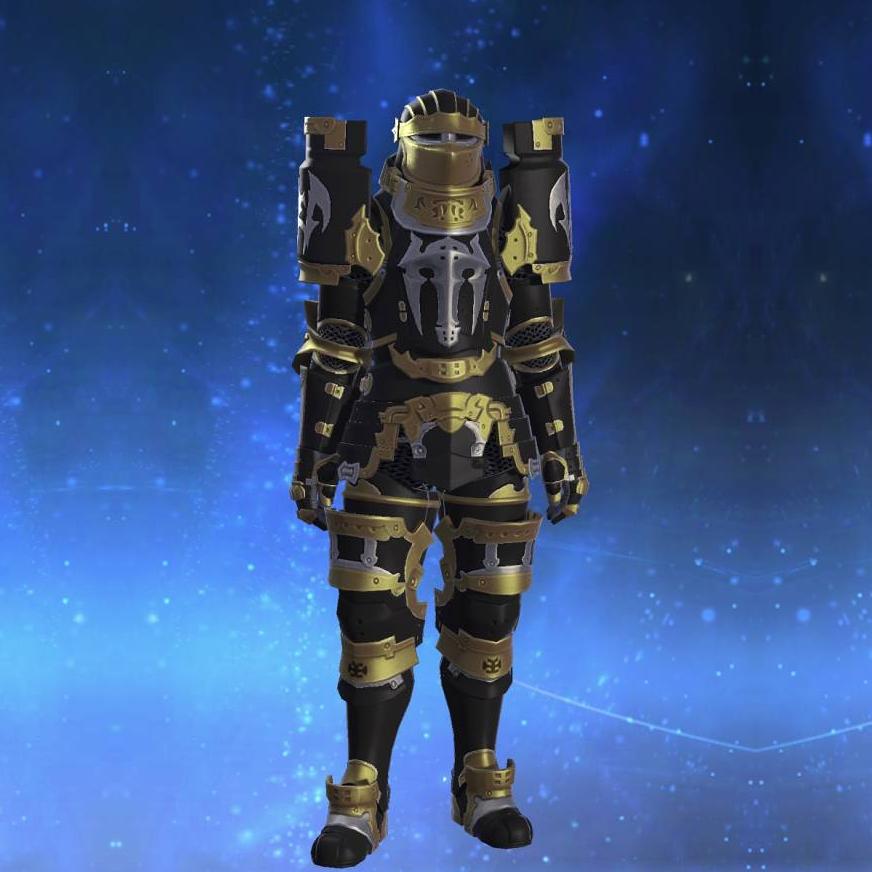 Heavy Darksteel Armor's gearset image male.