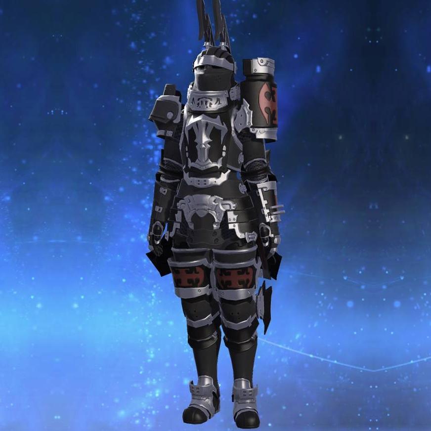 Heavy Darklight Armor's gearset image female.