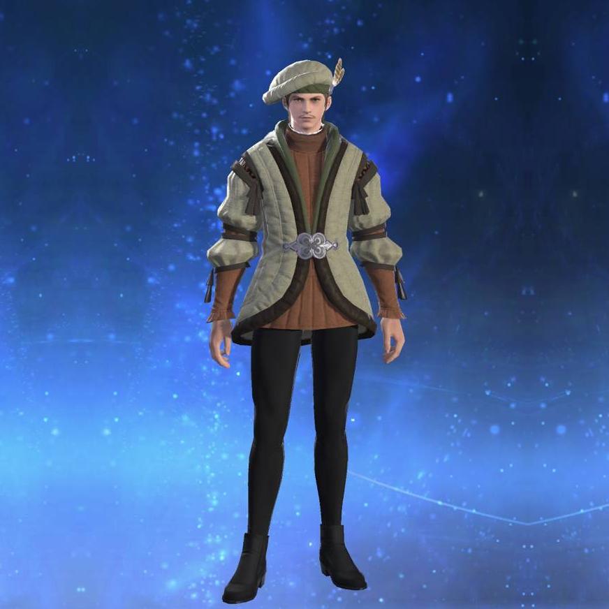 Velveteen Gown's gearset image male.