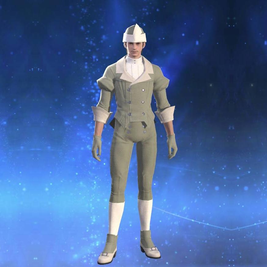 Velveteen Coatee of Crafting's gearset image male.