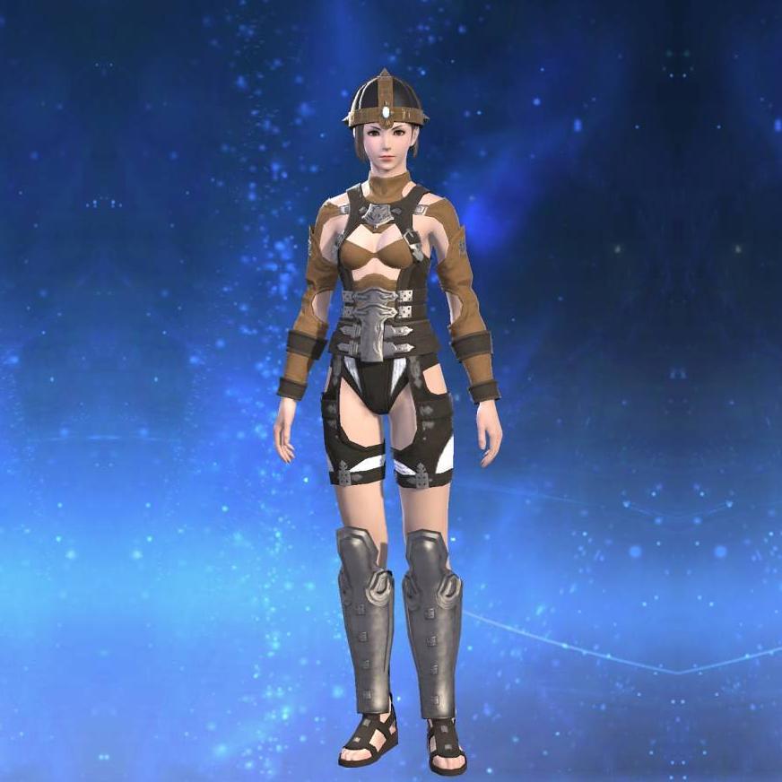 Boarskin Harness's gearset image female.